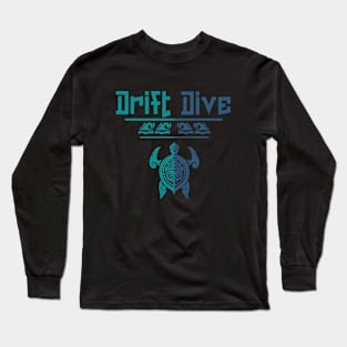 Polynesian Turtle - Drift Scuba Dive Long Sleeve T-Shirt